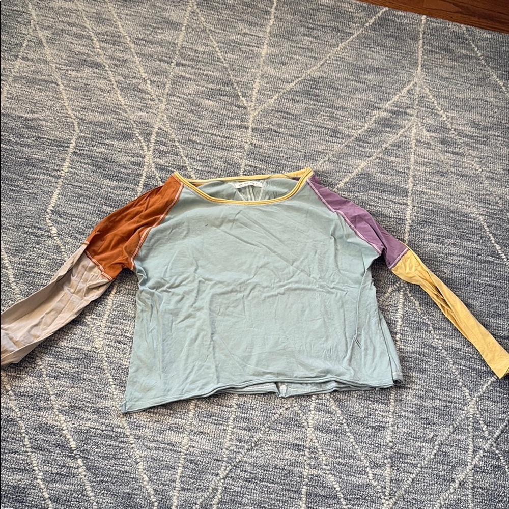 Colorful Patchwork Women's Top